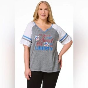 ❄️ Cato | PLUS SIZE SWEET TEA AND LIBERTY TEE